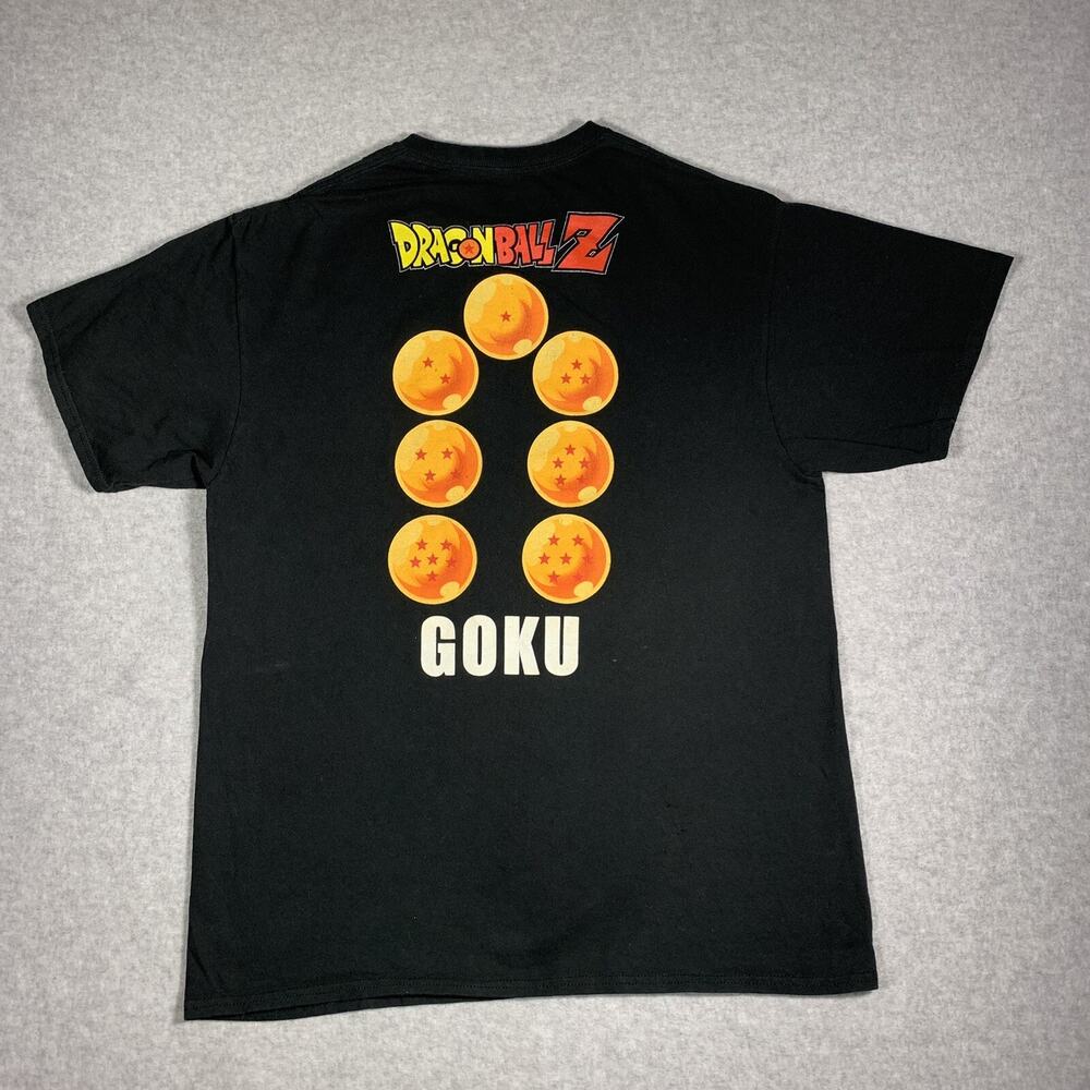 Dragonball Z Goku T-shirt Men’s Size L Black Graphic Super Saiyan 7 Dragon Balls